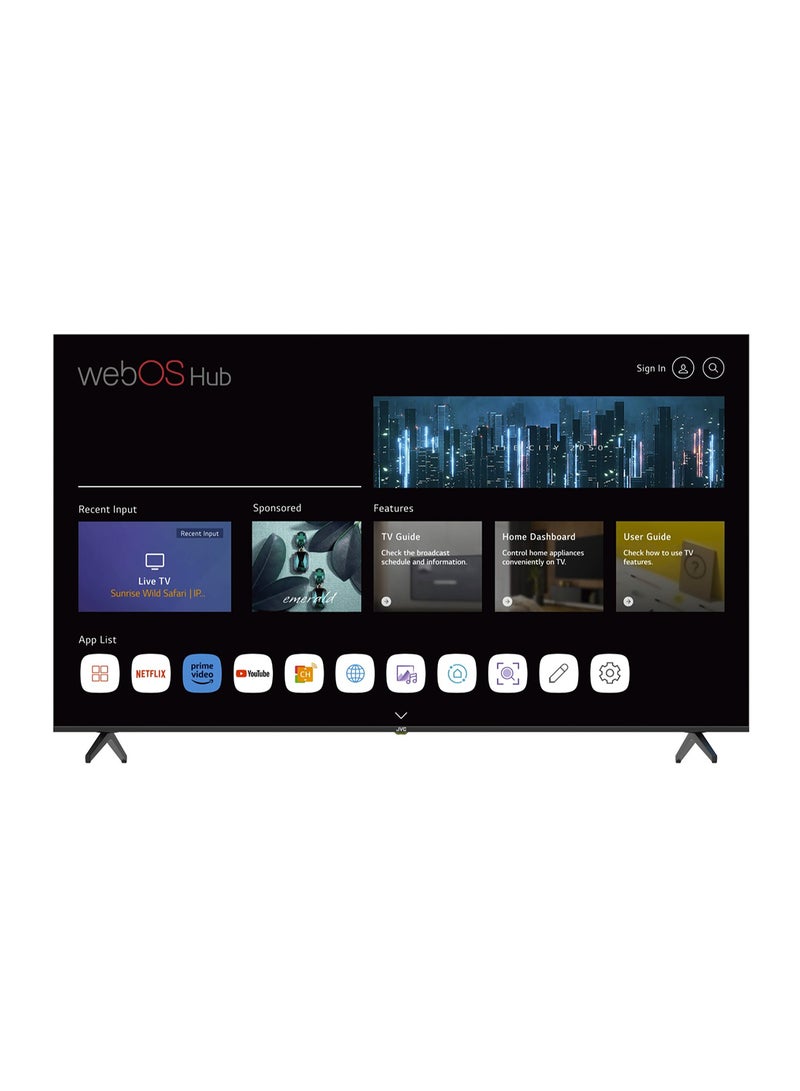 55 Inch Edgeless QLED 4K UHD  WebOS Smart TV With Bluetooth, Magic Remote And Dolby Audio-2024 Model LT-55NQ7145 Black