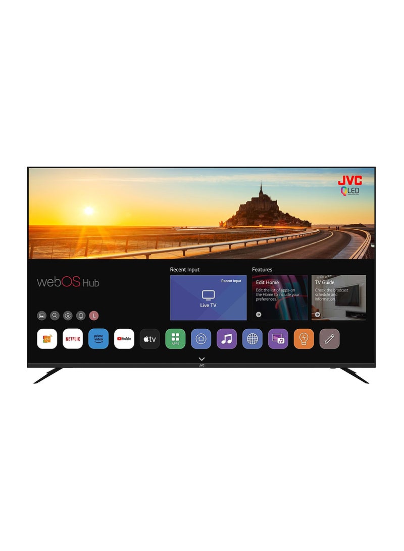 65 Inch Edgeless 4K QLED Quantum Dot WebOs Smart TV With Magic Remote, Bluetooth And Dolby Audio 2024 Model LT-65NQ7155 Black