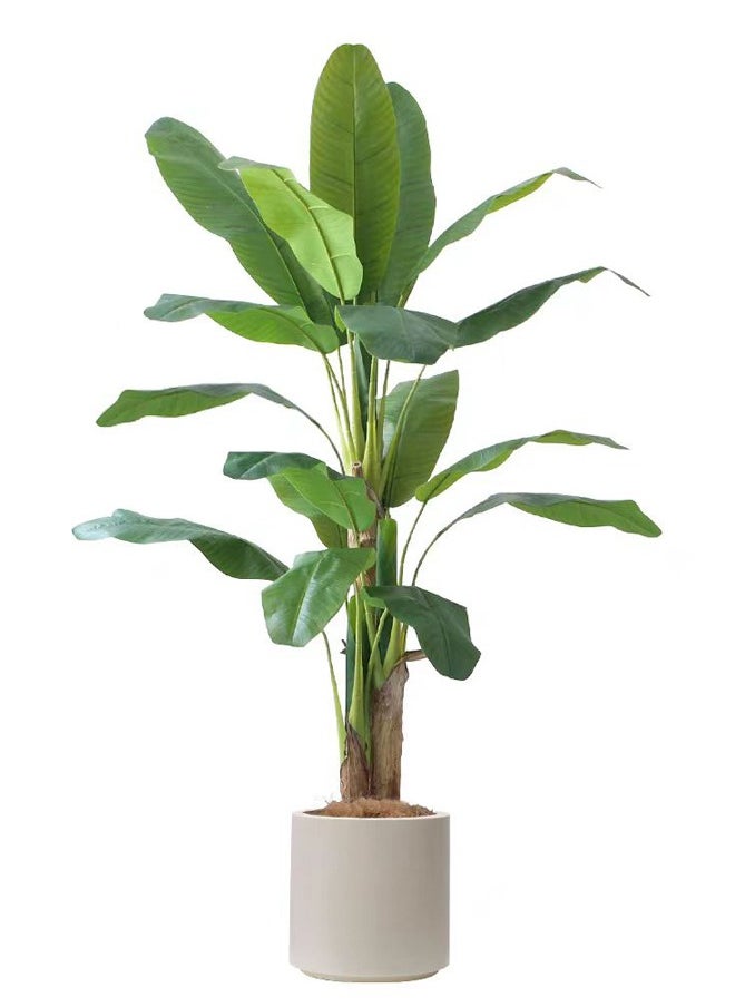 Artificial Tree 180CM Banana Plant for Outdoor,18 Leaves 70.8in Fake Banana Tree for Home Decor,Green,Natural