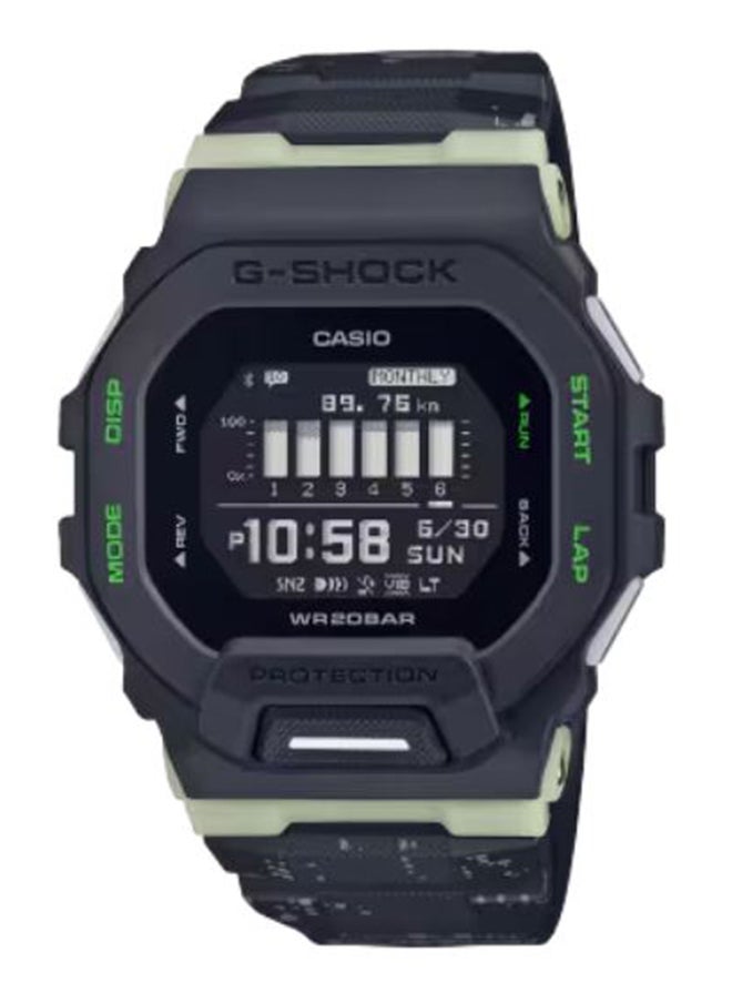 Men's Digital Resin Wrist Watch GBD-200LM-1DR - 42 Mm