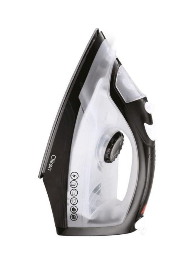 Electric Steam Iron 1300W 1300 W CK4105-N Black/Clear