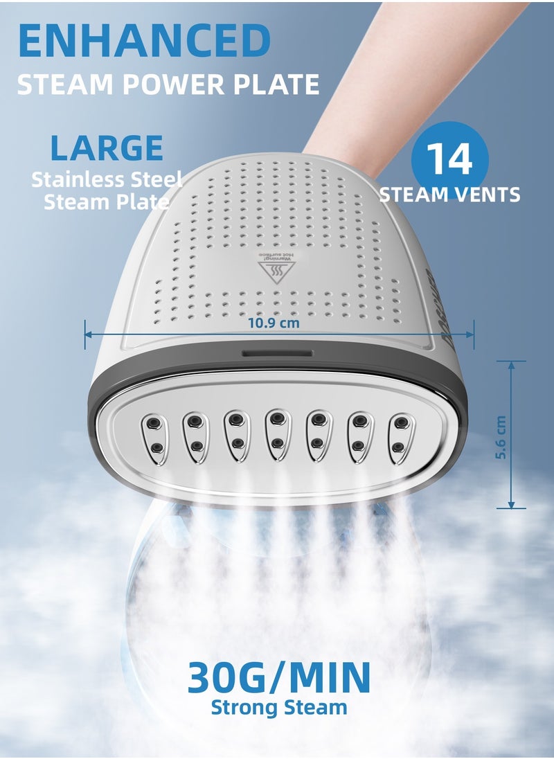 Steam Iron 1500W Handheld Steamer Garment Steamer for Clothes Portable Iron Steam with Strong Penetrating 280ml