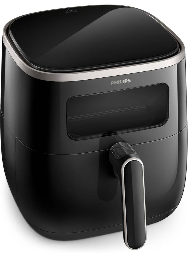 Airfryer XL - 50Hz, 1KGs, See-through Window, Rapid Air Technology, Connected with HomeID APP, 5.6 L 1700 W HD9257/80 Black