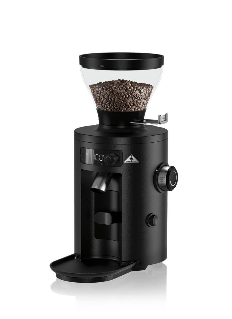 X54 Allrounder Home Electric Coffee Grinder, Easily Swappable Fronts for Espresso to Cold Brew, 54mm Flat Steel Burr With 1-2.8g of Coffee Grinding Capacity/sec, Multifunctional LED Display, App Connectivity through Wifi, 220-240 V, 50/60 Hz, 250g Bean Hopper - Black