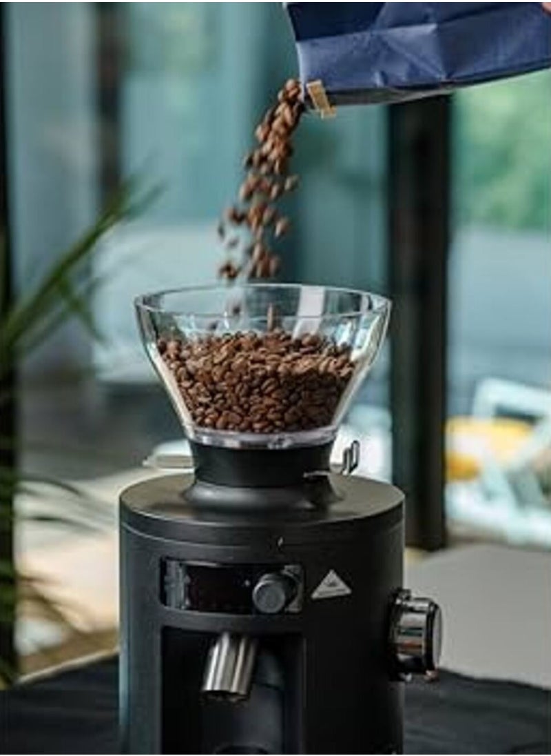 X54 Allrounder Home Electric Coffee Grinder, Easily Swappable Fronts for Espresso to Cold Brew, 54mm Flat Steel Burr With 1-2.8g of Coffee Grinding Capacity/sec, Multifunctional LED Display, App Connectivity through Wifi, 220-240 V, 50/60 Hz, 250g Bean Hopper - Black