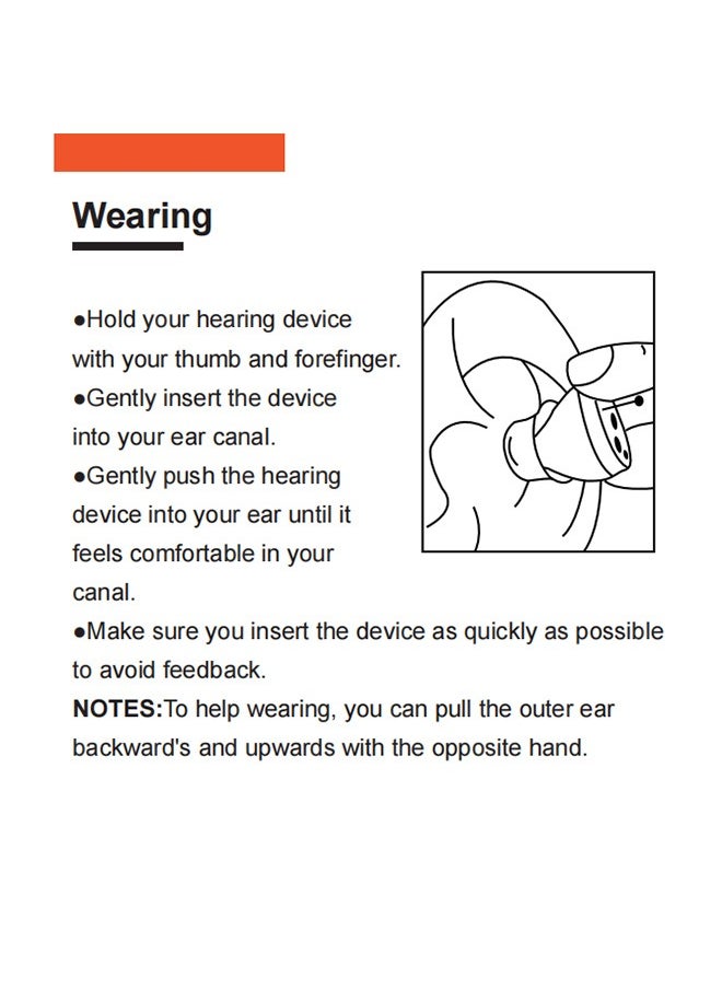Hearing Aids, Invisible Magnetic Assistive Listening Devices, Contact Charging Box with LED Power Display (Black)