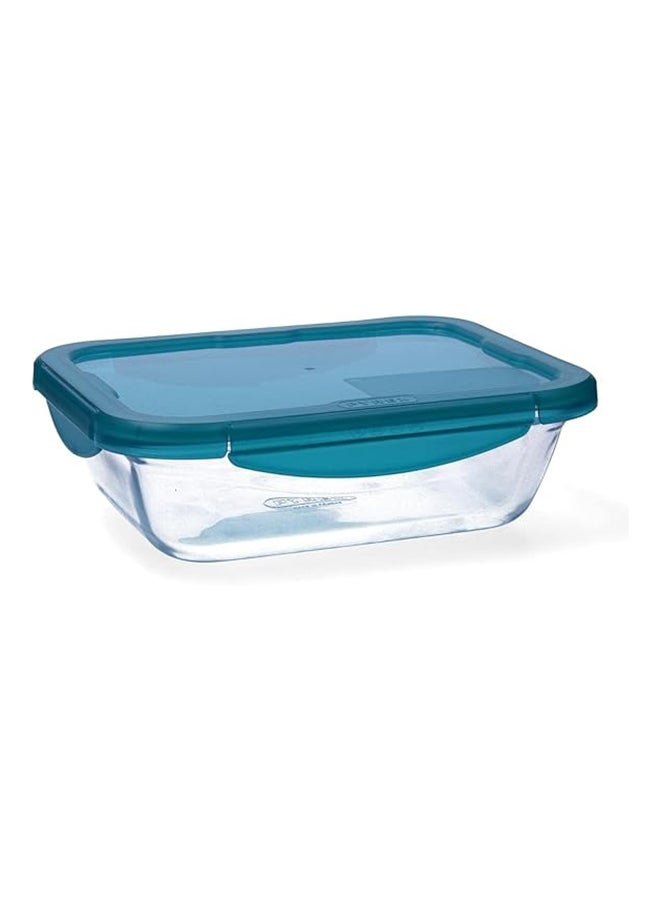 Pyrex-Cook And Go-Storage Dish Rect.-0.8L+1.9L-Blue/Green-913S338-N 1.9Liters