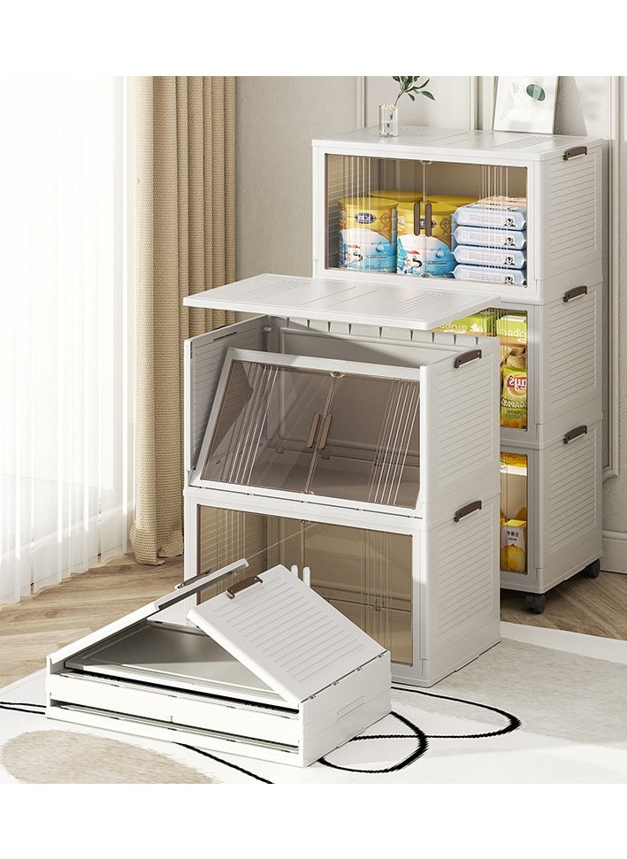 Multi-layer Foldable Plastic Storage Drawer, Drawer Unit, Box, Plastic Organizing Cupboard,3 boxs