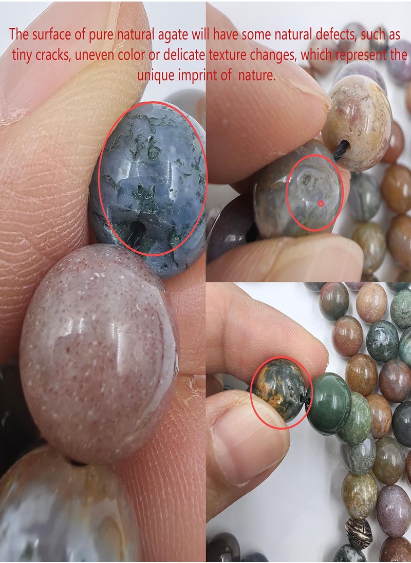 33 Natural Multicolored Prayer Beads/Tasbih