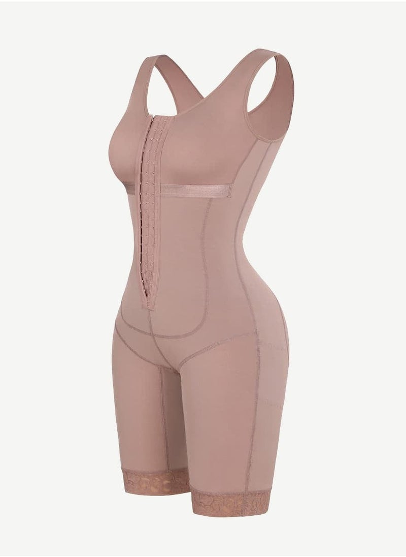 Extreme Tummy Control Shapewear Bodysuit for Women - Full Body Slimmer with Butt Lifter, Thigh & Tummy Compression, Underbust Support, Seamless Sculpting for Silhouette Smoothing (Beige)