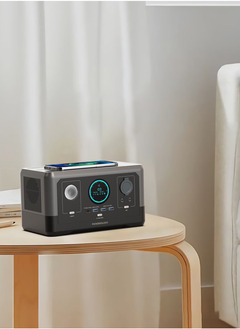 Portable Power Generator Fast Charging 76800mAh 300W - Black