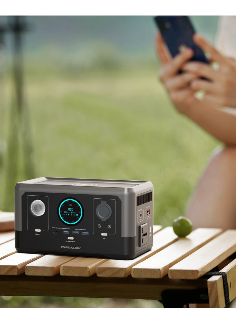 Portable Power Generator Fast Charging 76800mAh 300W - Black