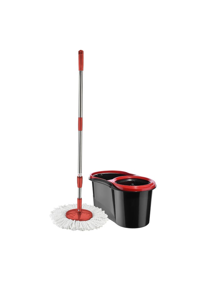 Royalbright Elegant Spin Easy Mop 16L Bucket Capacity 360Degree Rotation Hands Free 100% Micro Fibre Non Splash Made In Turkey Multicolour 48x27x27 Cm