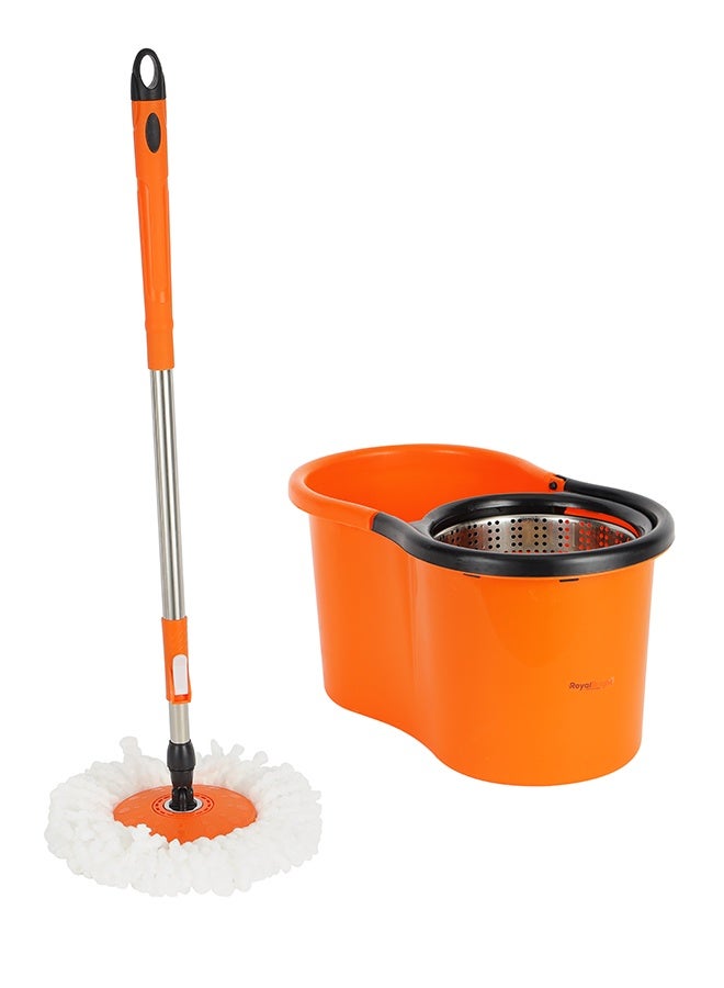 Royalbright 13L Modern Spin Easy Mop Microfiber Technology 360掳 Rotating Plates Ss Drum Hands Free 100% Microfiber Non Splash Multicolor Assorted Assorted