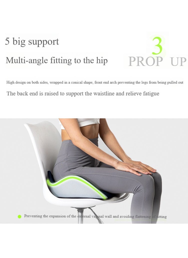 Ergonomic Memory Cotton Cushion, Supports The Waist, Reduces Pressure and Protects Buttocks,suit For Work and Relax Tailbone Orthopedic