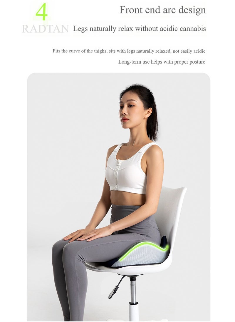 Ergonomic Memory Cotton Cushion, Supports The Waist, Reduces Pressure and Protects Buttocks,suit For Work and Relax Tailbone Orthopedic