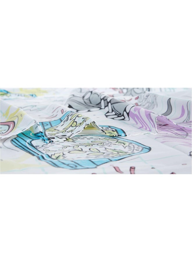 4-Piece Single Size Comforter Set Cotton Blend