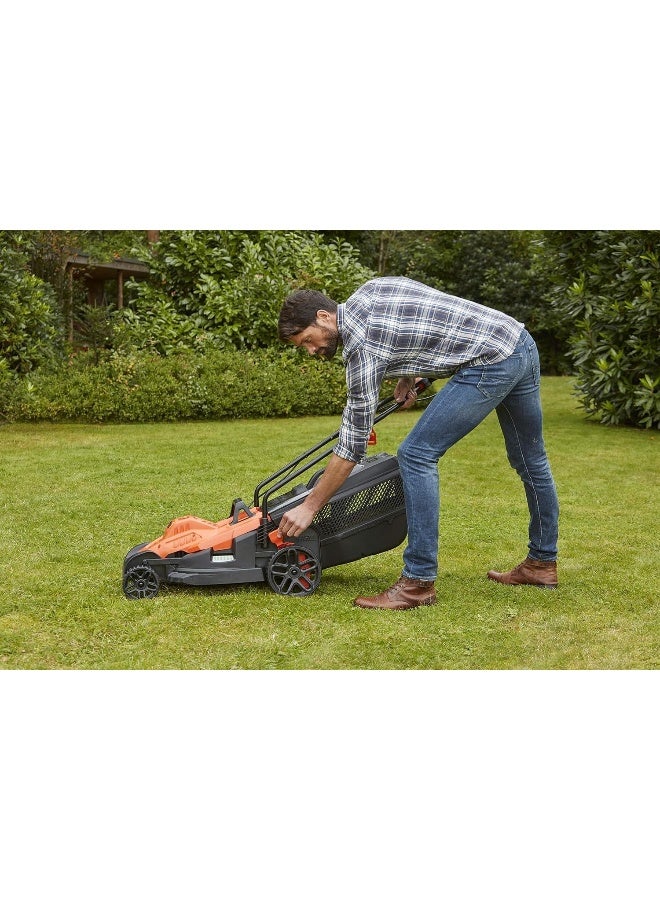 Mower With Ergonomic Handle Orange/Black