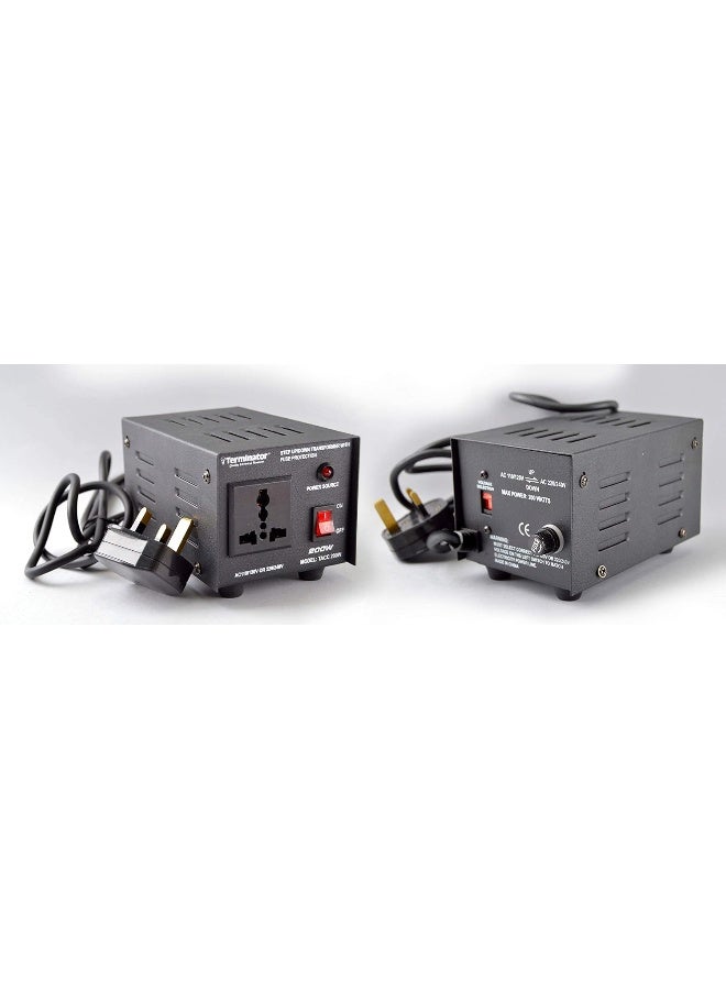 AC To AC Dual Voltage Converter Black