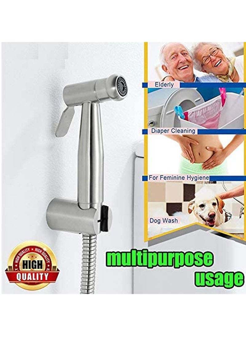 4 Pcs Bidet Toilet Sprayer Set Handheld Bidet Sprayer Kit Bathroom Hand shower for Self Cleaning