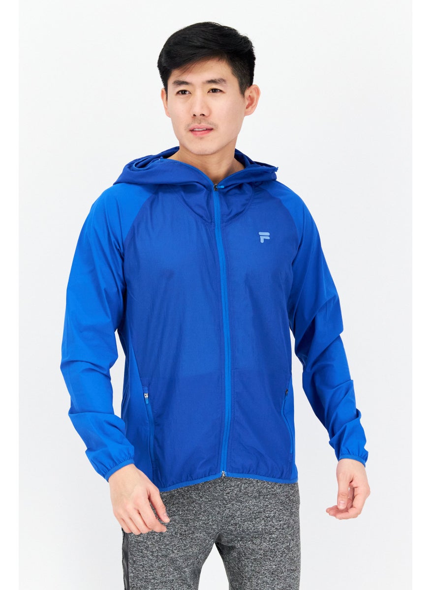 Men Sportswear Fit Long Sleeve Training Jacket, Blue