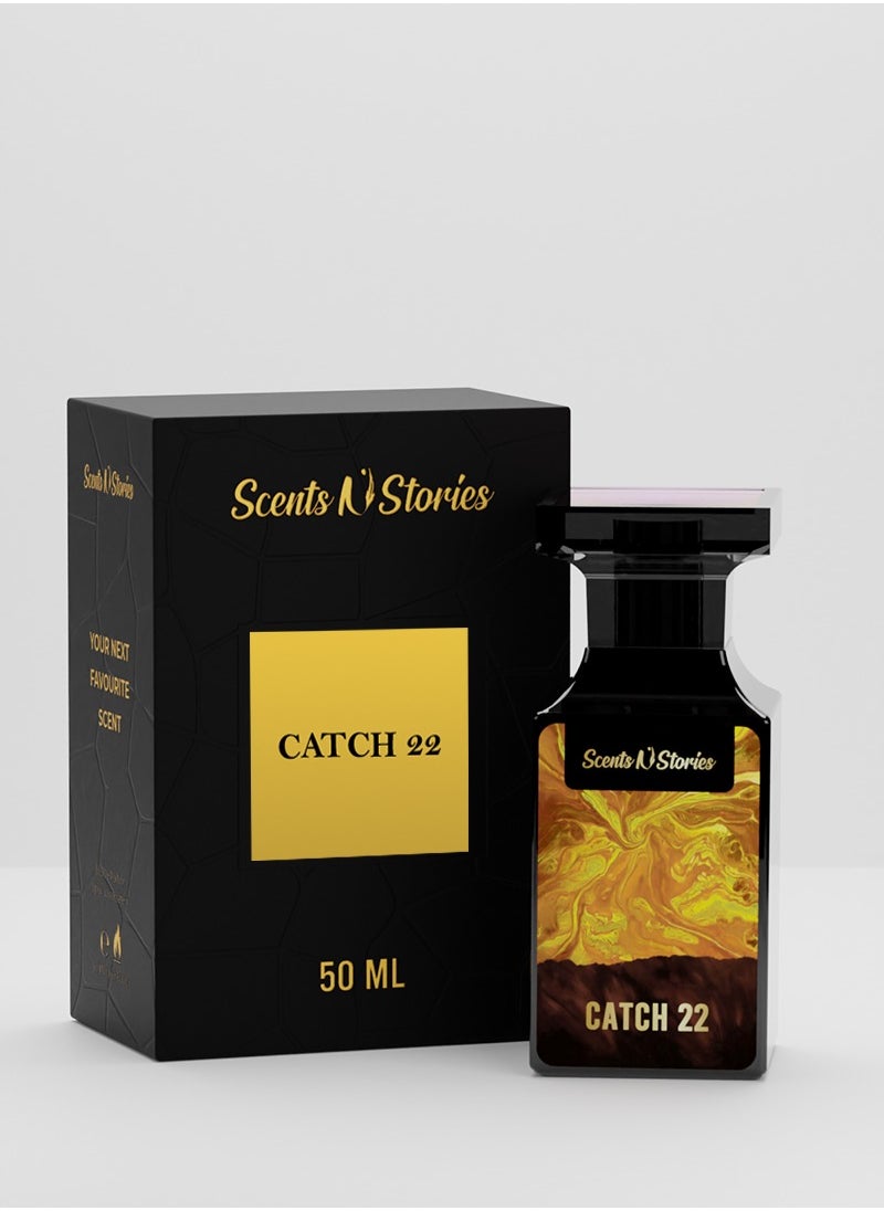 Catch 22 EDP | Long Lasting Perfume For Men | High concentration Scent | 50ML