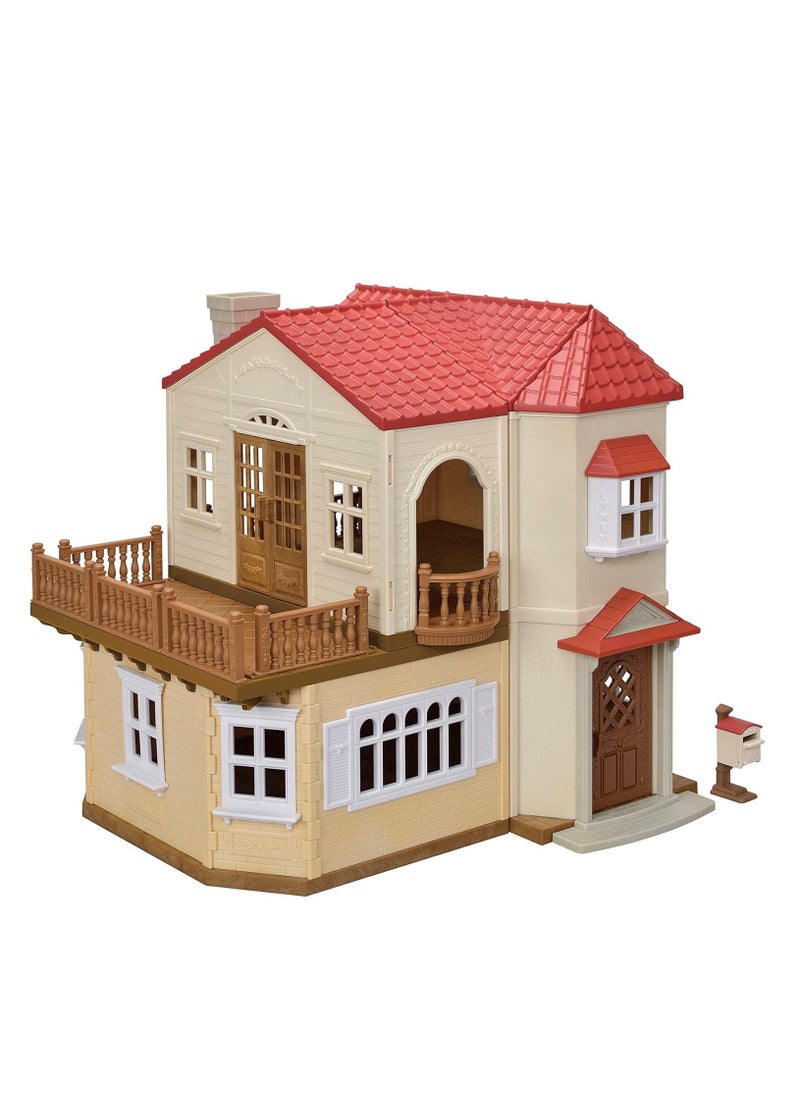 Dollhouse with Secret Attic - Hidden Room Playset for Imaginative Play