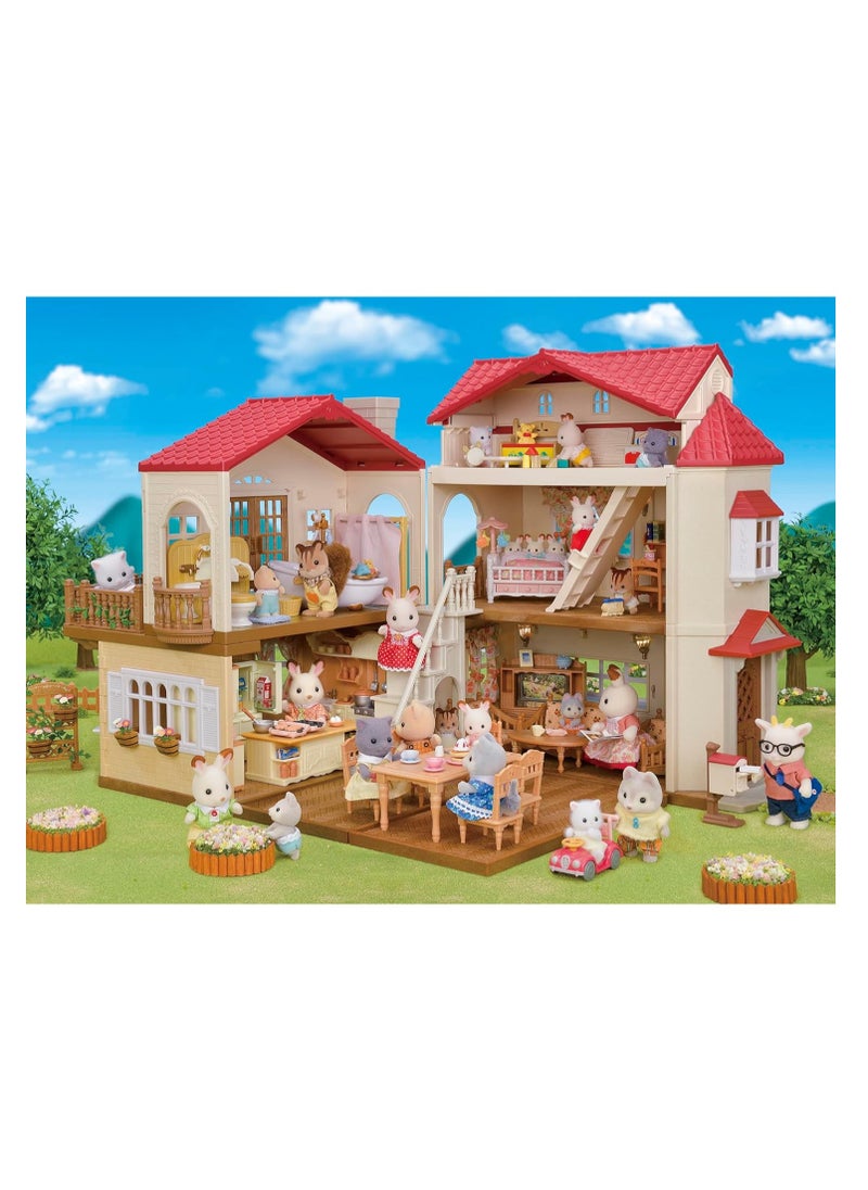 Dollhouse with Secret Attic - Hidden Room Playset for Imaginative Play