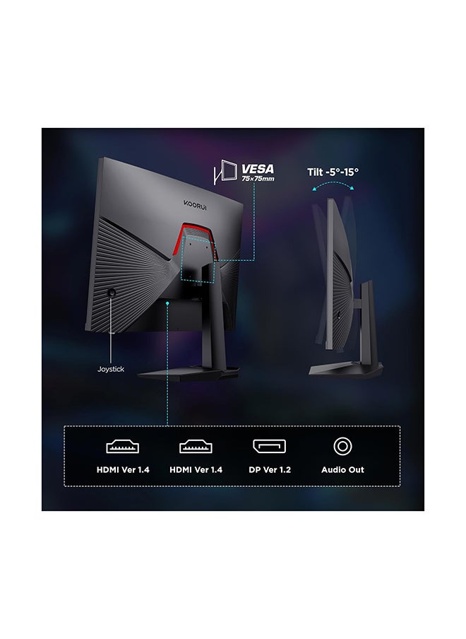 24.5 Inch FHD 170hz Gaming Monitor, Computer Monitors Full HD (1920 x 1080), VA, 1ms, FreeSync & G-Sync Compatible, 2X HDMI(144Hz) & DisplayPort(170Hz), sRGB 99%, VESA, Tilt Adjustable, Eye Care