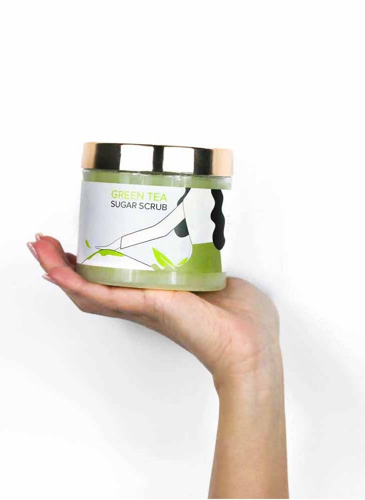 Body Scrub - Green Tea | 500g | Refreshing and Revitalizing for Soft, Glowing Skin