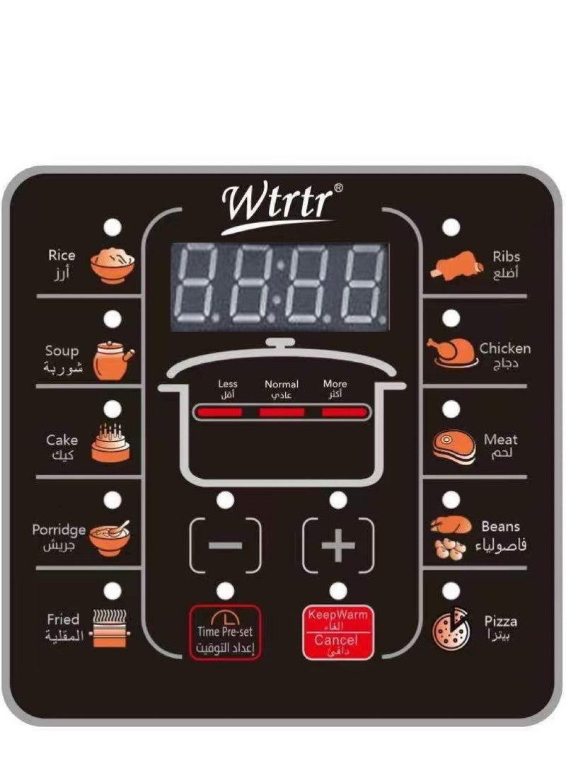 Wtrtr 9L Smart  Programmable Electric Pressure Cooker (1 year Warranty)