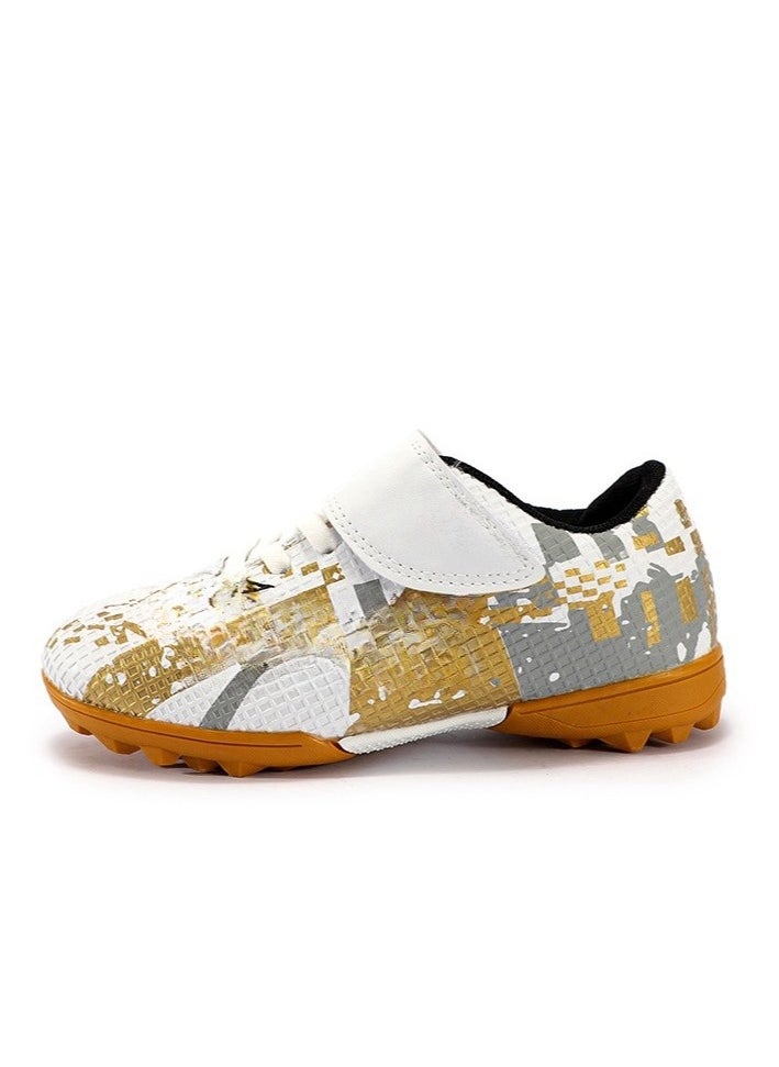 Children's Professional Football Shoes With Broken Nails, Anti Slip Training Shoes, Velcro Sneakers