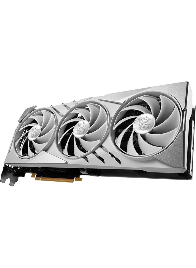 GeForce RTX 4070 Ti GAMING X SLIM 12GB GDDR6X Graphics Card, 2730 MHz Boost Clock, 7680 CUDA Cores, 21Gbps Memory Speed, PCIe Gen 4, HDMI 2.1/DisplayPort, 4K & 8K Ready, G-SYNC Technology, 912-V513-466 White