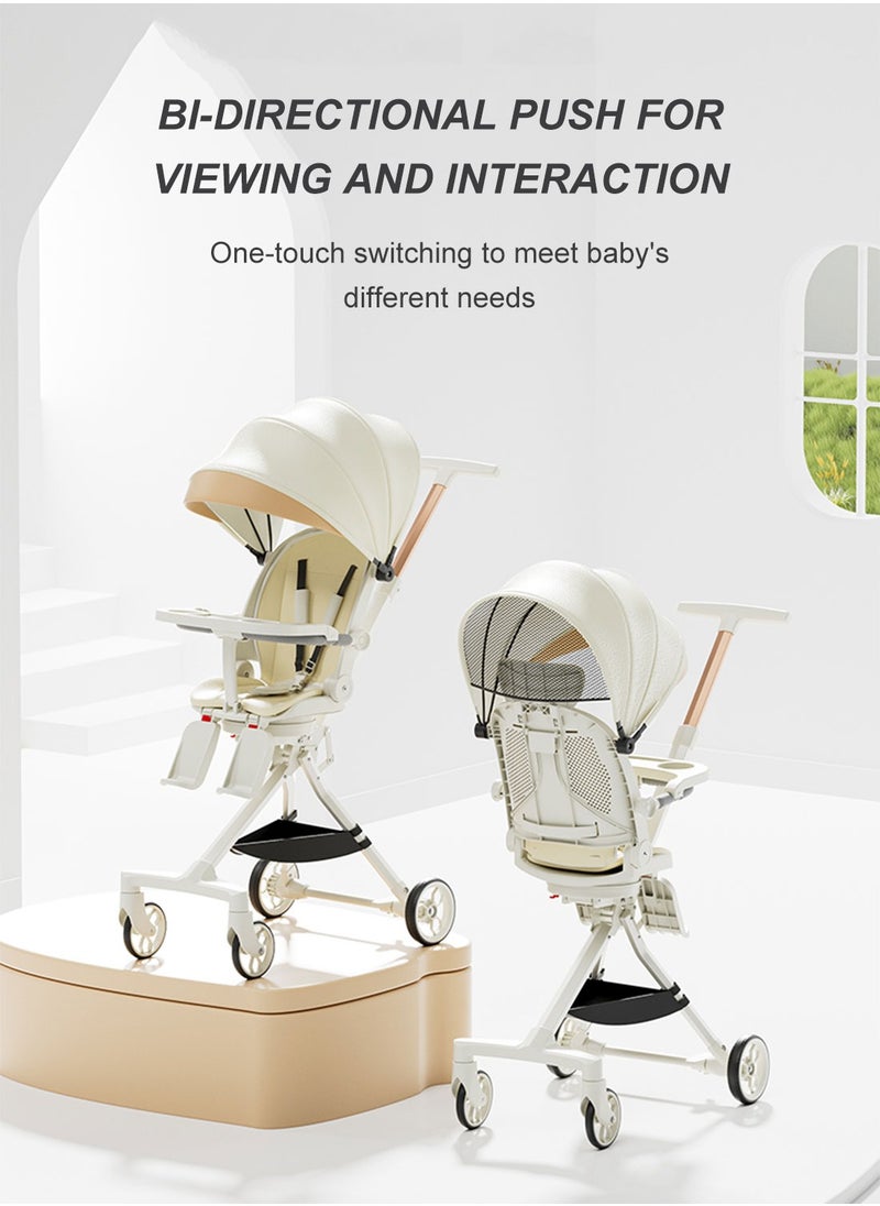 Lightweight Foldable Two-Way Baby Stroller, 1 - 3 Years Old