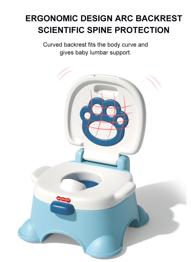 Baby Potty Seat, Portable Training Tollet Chair, Toddlers Kids Potty Chair With High Back Support