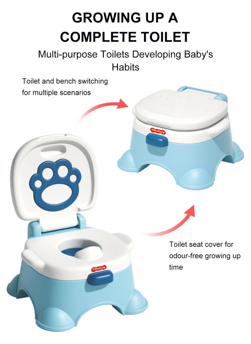 Baby Potty Seat, Portable Training Tollet Chair, Toddlers Kids Potty Chair With High Back Support