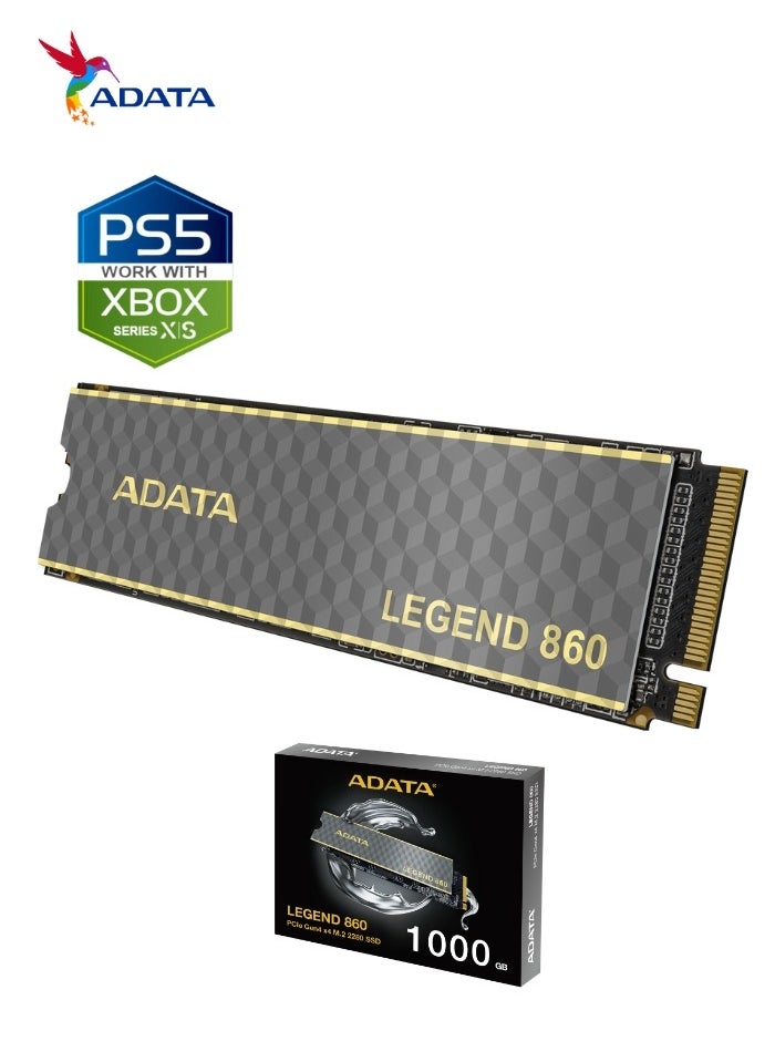 LEGEND 860 1000 GB Solid State Drive NVMe SSD for Laptop Desktop PS5 XBOX | PCIe Gen4x4 M.2 2280