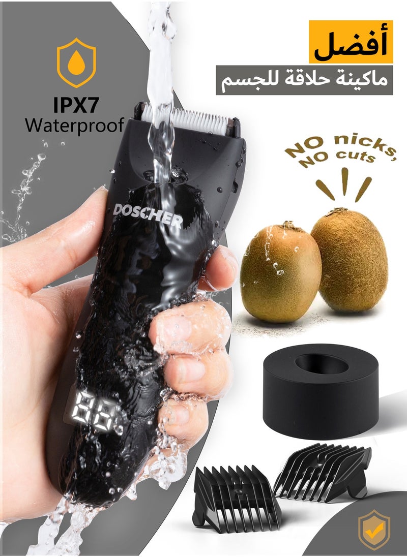 Body Trimmer for Men, Men Grooming for Groin and Body,Electric Ball Trimmer,Body Shaver Groomer Safe Suitable for Sensitive Areas Ball Shaver Rechargeable Waterproof Wet/Dry