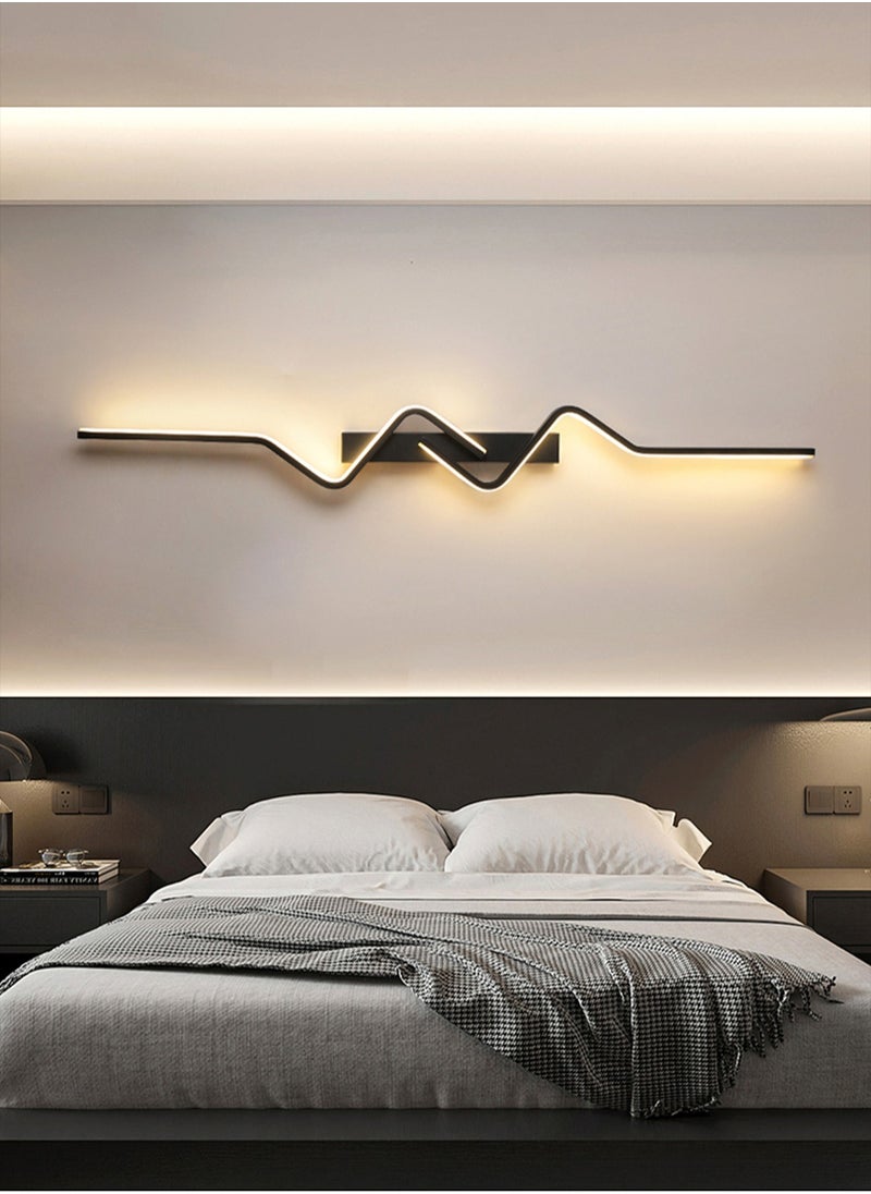 （Tricolour light-120CM）Modern wall lights Home appliances Nordic style long lumen home decoration Bedroom dining room TV wall lighting fixtures，wall lamp