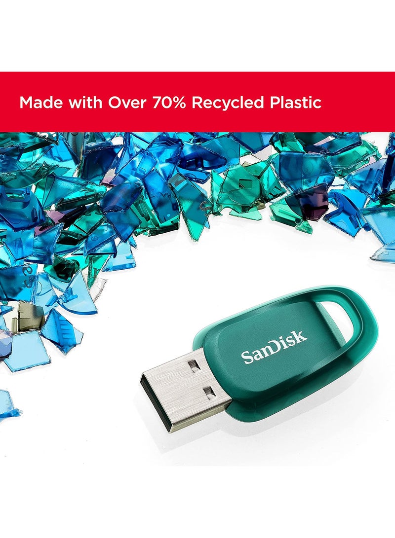 256GB Ultra Eco Flash Drive USB 3.2 Gen 1 Micro USB Type C - SDCZ96-256G-G46,Blue/Green 256 GB