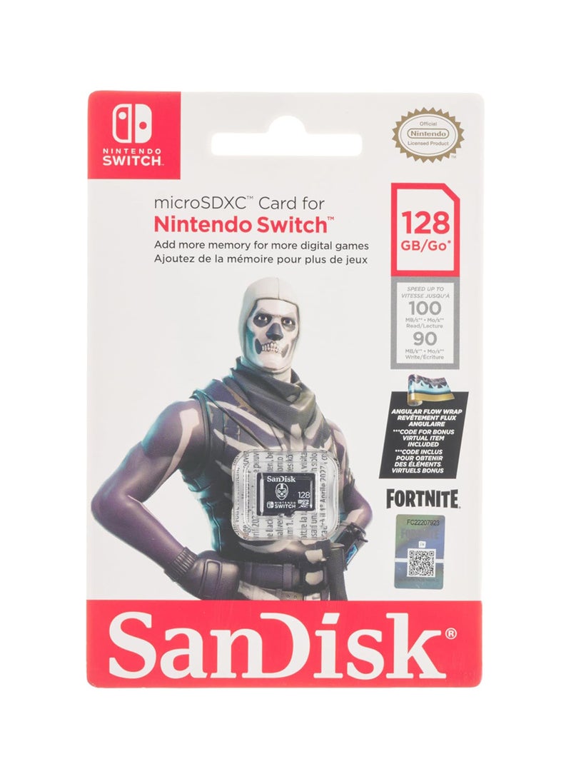 128GB microSDXC-Card Licensed for Nintendo-Switch, Fortnite Edition - SDSQXAO-128G-GN6ZG 128 GB