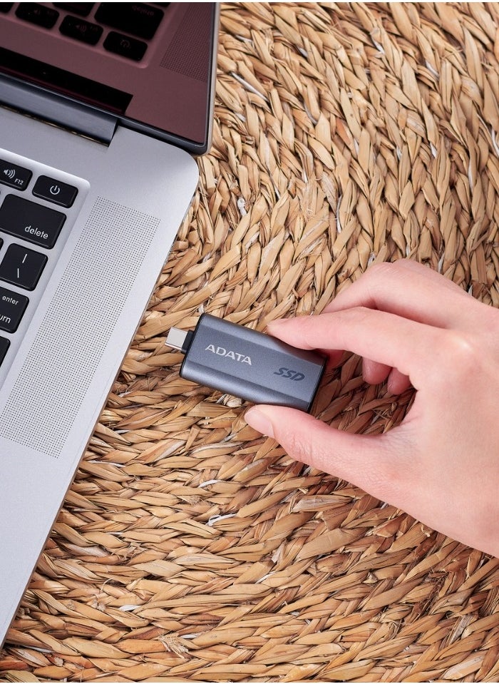 SC750 1000GB USB-C 3.2 Gen 2 External Portable SSD | High-speed Up to 1000 MB/s- | Black Titanium 1TB