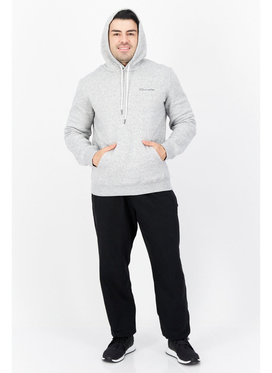 Men Sportswear Fit Long Sleeve Training Sweatshirt, Heather Grey