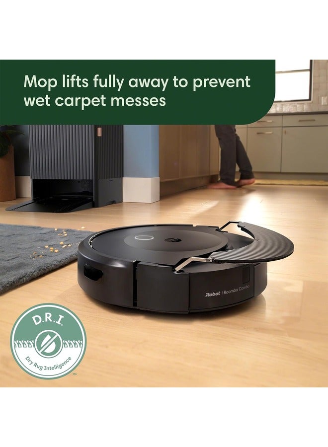 Roomba Combo Max 10  Wifi Connected Robot Vacuum & Mop - Automatically Vacuums And Mops With Double Scrub And Auto Wash Dock 313 ml 700 W X085840 Black