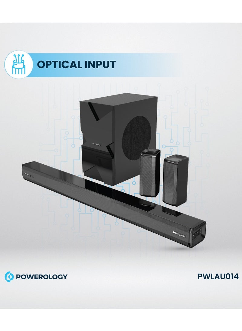 Bar 5.1 Immersive Audio 5.1CH Wireless Soundbar Dolby Audio, 735W Audio Max Power (P.M.P.O), 6.5