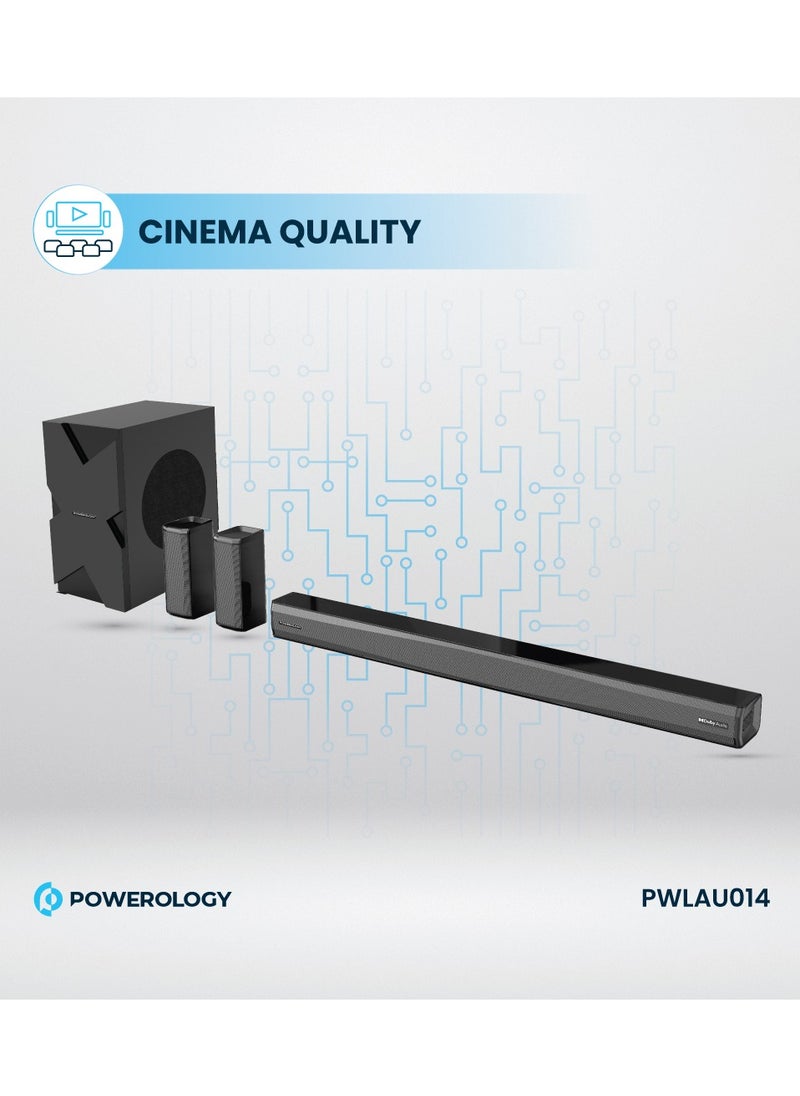 Bar 5.1 Immersive Audio 5.1CH Wireless Soundbar Dolby Audio, 735W Audio Max Power (P.M.P.O), 6.5