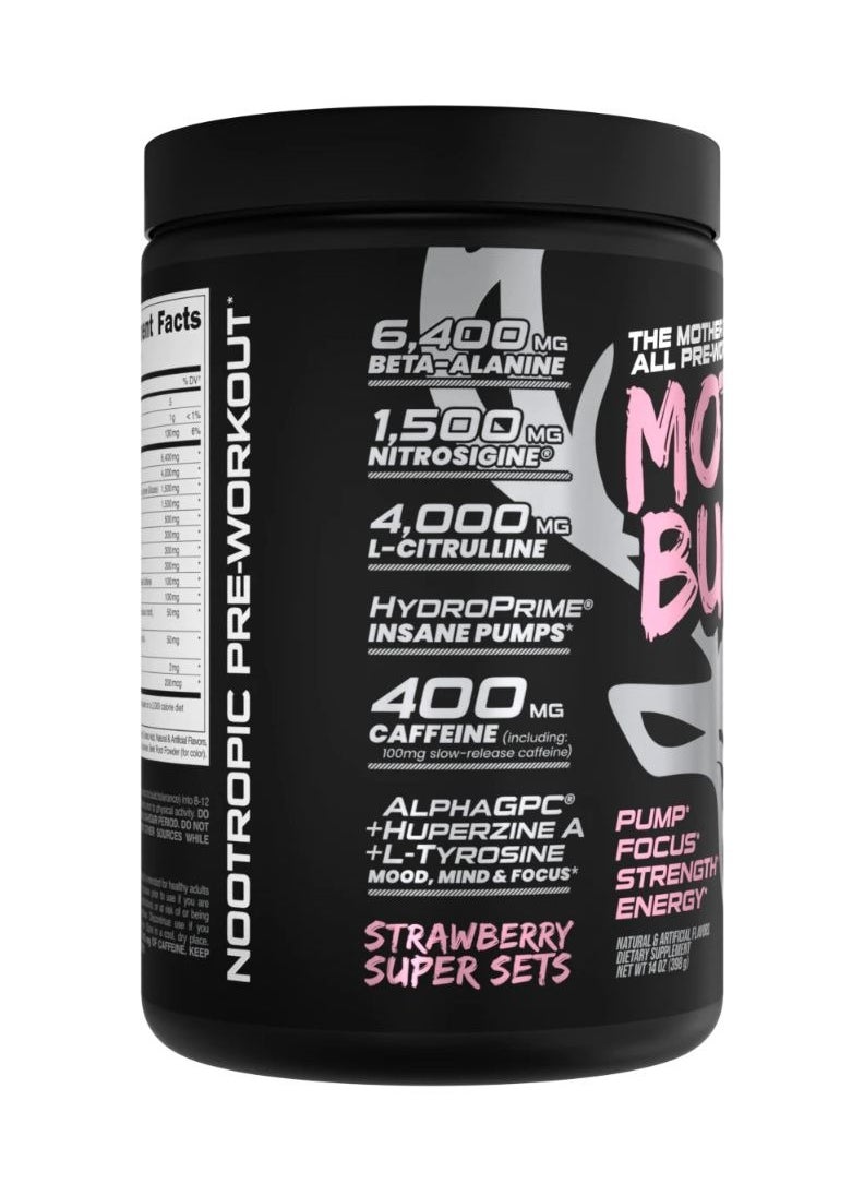 Mother Bucker Pre-Workout 390grams Strawberry Super Sets