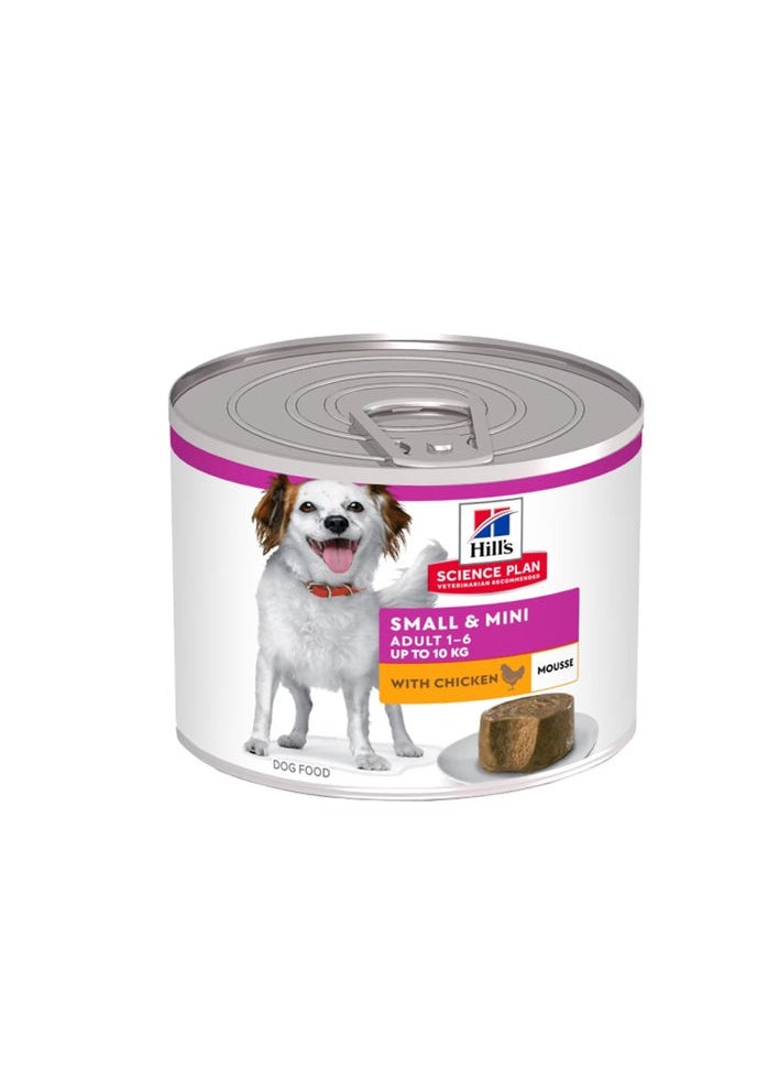 Hill's Science Plan Small and Mini Adult Dog Mousse 200g  (Pack Of 12)