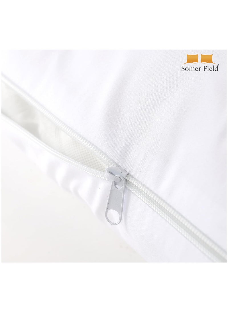 Somer Field - Soft Comfortable V Pillow + FREE Pillowcase, For Support During & After Pregnancy, For Extra Cushioning Support Can Also Be Used For Neck Head & Back, Best Buy - White