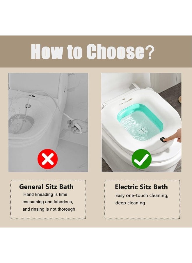 Electric Toilet Seat-electric Sitz Bath For Hemorrhoids Foldable Sitz Baths For Postpartum Care Postpartum Care Steam Seat Suitable For Pregnant Women Elderly Bubble Mode